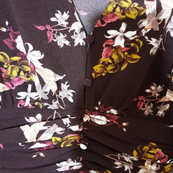 CHELSEA 28 Ruched Waist Floral Mini Dress NWT XXS - Picture 7 of 10